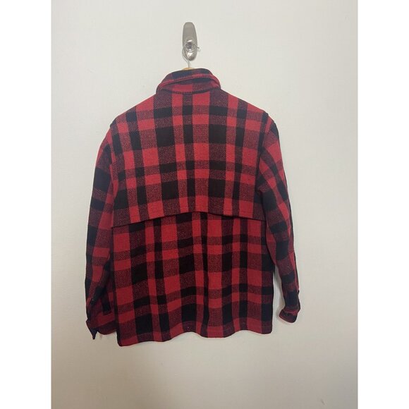 Vintage 60s Lumber King Buffalo Plaid Men M Shacket Jacket Canada - Picture 2 of 12